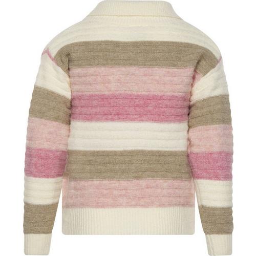 Girls' Love Daisy Colorblock Stripe Pullover Sweater - Primary Image