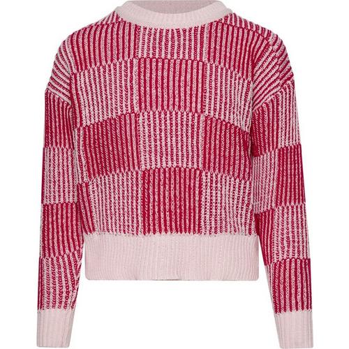 Girls' Love Daisy Checker Pullover Sweater - Primary Image