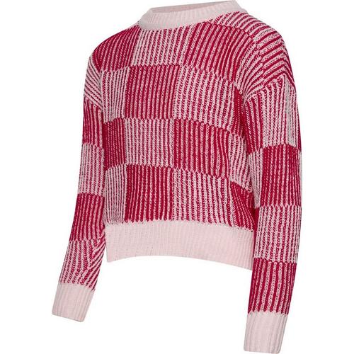 Girls' Love Daisy Checker Pullover Sweater - Primary Image