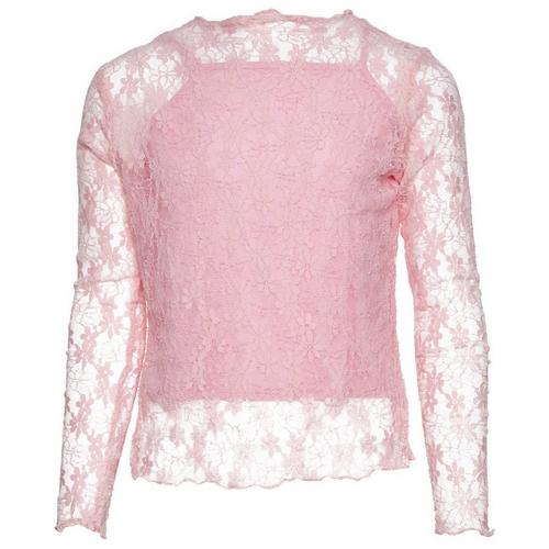 Girls' Love Daisy Lace Long Sleeve Shirt - Primary Image