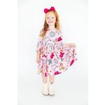 Toddler Girls' MILA & Rose Twirl Pocket 3/4 Sleeve Dress - Thumbnail 1 of 3