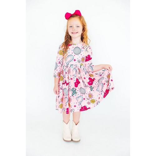 Toddler Girls' MILA & Rose Twirl Pocket 3/4 Sleeve Dress - Primary Image