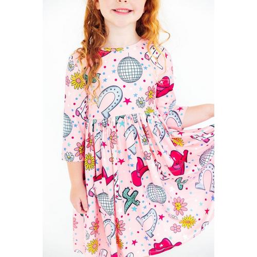 Toddler Girls' MILA & Rose Twirl Pocket 3/4 Sleeve Dress - Primary Image