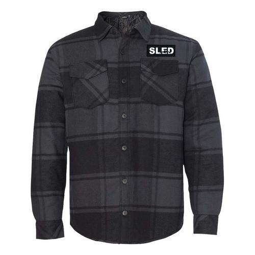 Ride Brand Snowmobile Logo Quilted Flannel Jacket - Primary Image