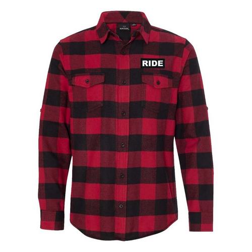 Men's Ride Brand Patch Long Sleeve Snowmobiling Button Up Shirt - Primary Image