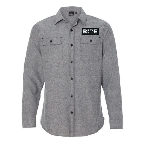 Men's Ride Brand Logo Patch Extra Soft Long Sleeve Snowmobiling Shirt - Primary Image