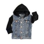 Baby Little Bipsy Classic Hooded Denim Jacket - Thumbnail 1 of 4