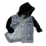 Baby Little Bipsy Classic Hooded Denim Jacket - Thumbnail 2 of 4