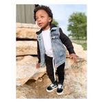 Baby Little Bipsy Classic Hooded Denim Jacket - Thumbnail 4 of 4