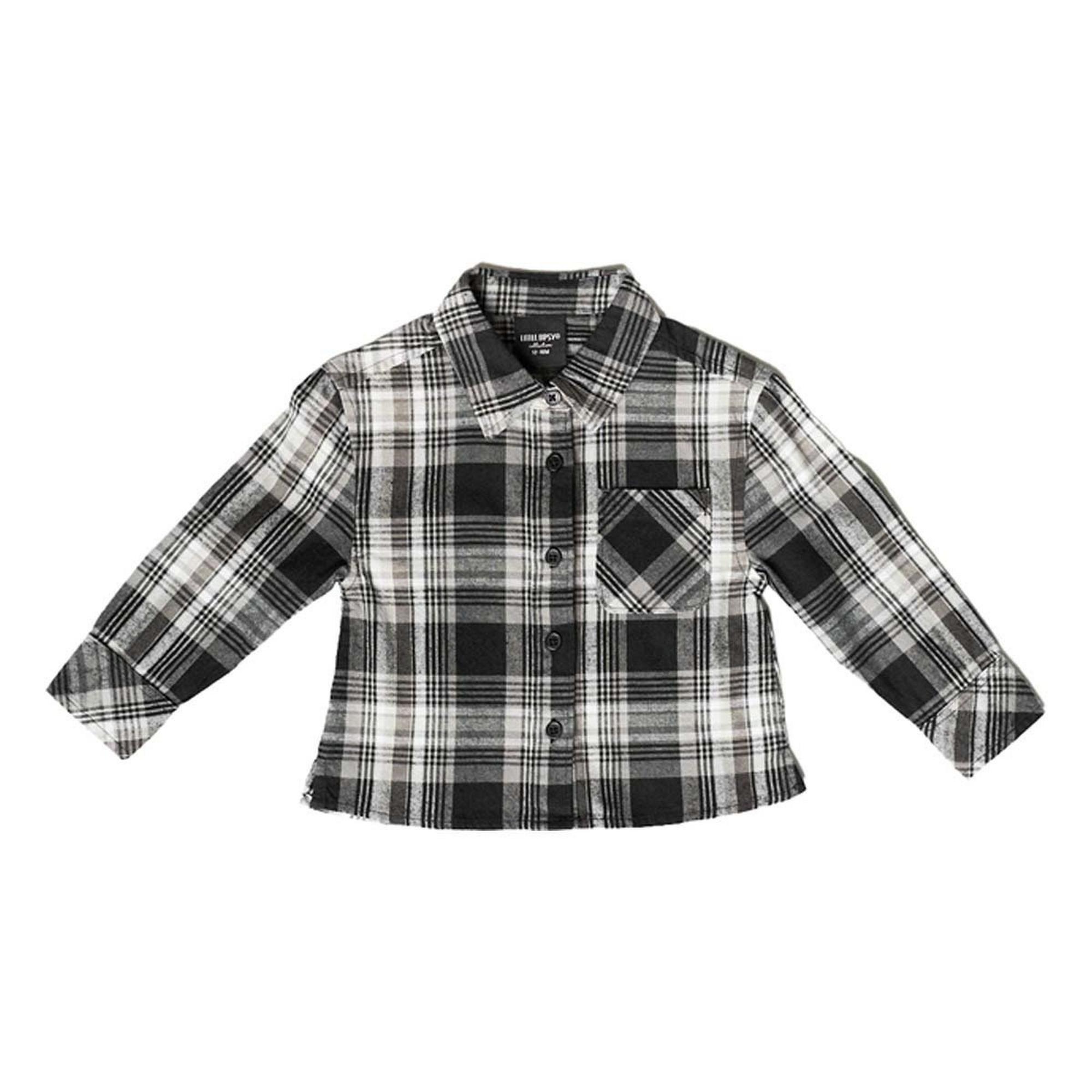 Toddler Boys' Little Bipsy Flannel Long Sleeve Button Up Shirt