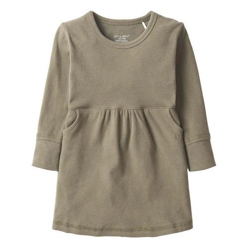 Baby Girls' Little Bipsy Ribbed Long Sleeve Dress - Primary Image