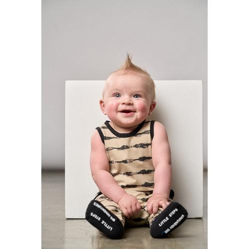 Baby Little Bipsy Static Stripe Romper - Primary Image