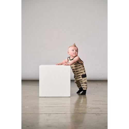 Baby Little Bipsy Static Stripe Romper - Primary Image