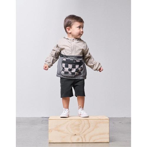 Toddler Little Bipsy Check Block Hooded Windbreaker - Primary Image