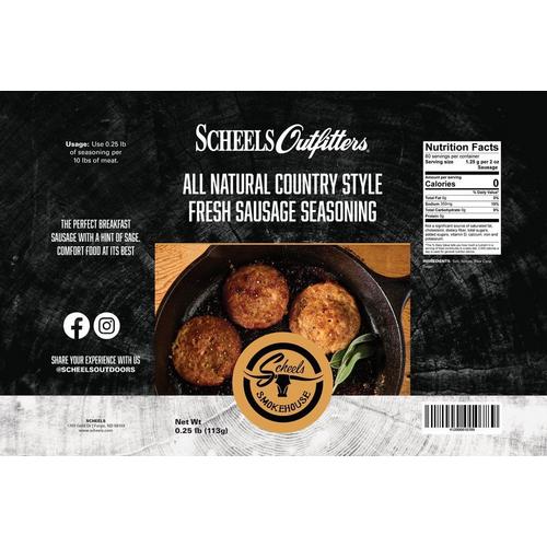Scheels Outfitters Smokehouse All Natural Country Style Fresh Sausage Seasoning - Primary Image