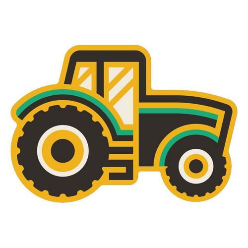 HEARTLandia Tractor Sticker - Primary Image
