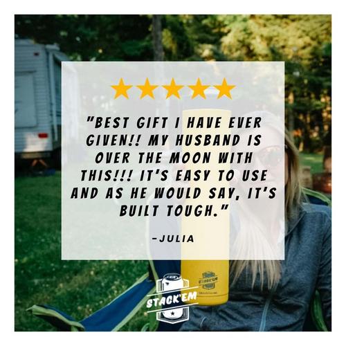 Stack'Em 16 oz Double Can Cooler - Primary Image