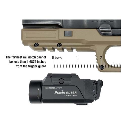 Fenix GL19R Rechargeable Weapon Light - Primary Image