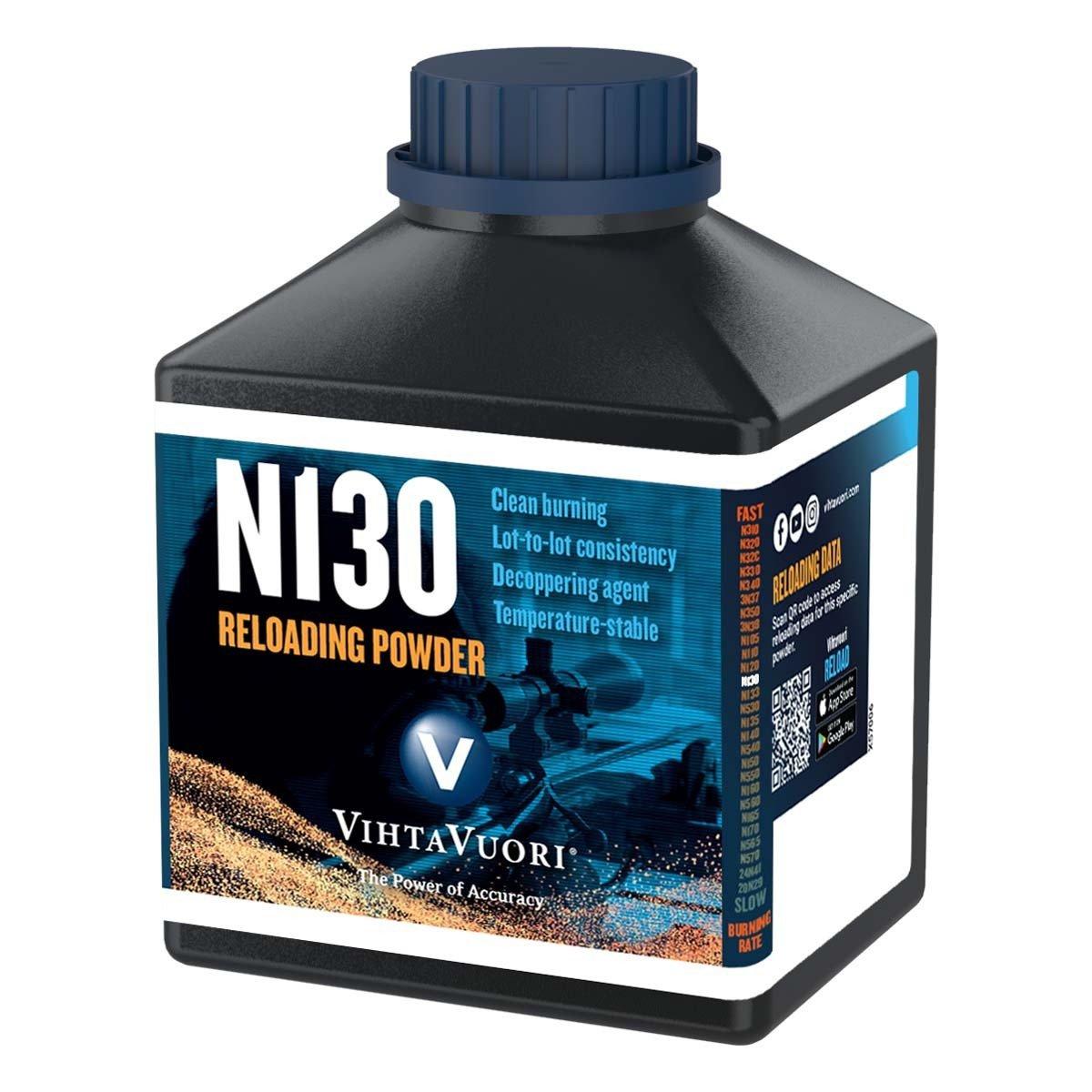 VihtaVuori N130 Rifle Reloading Powder 1LB - VihtaVuori