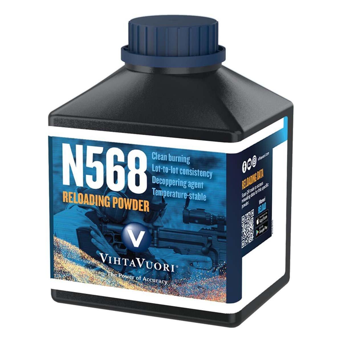 Vihtavuori N568 High Energy Rifle Reloading Powder 1LB - VihtaVuori