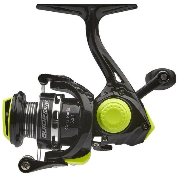 SCHEELS OUTFITTERS Guide Series Right/Left Spinning Ice Fishing Reel Black Chartreuse