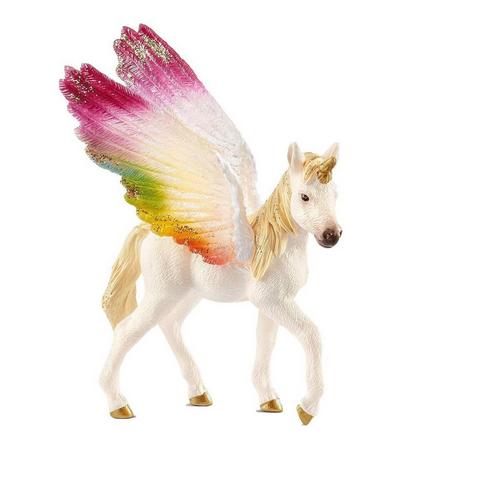 Schleich Winged Rainbow Unicorn Foal Figurine - Primary Image