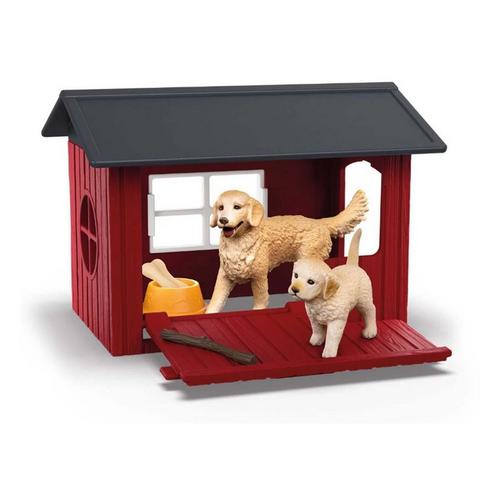 Schleich Dog Kennel with Golden Retriever - Primary Image