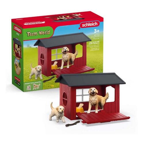 Schleich Dog Kennel with Golden Retriever - Primary Image