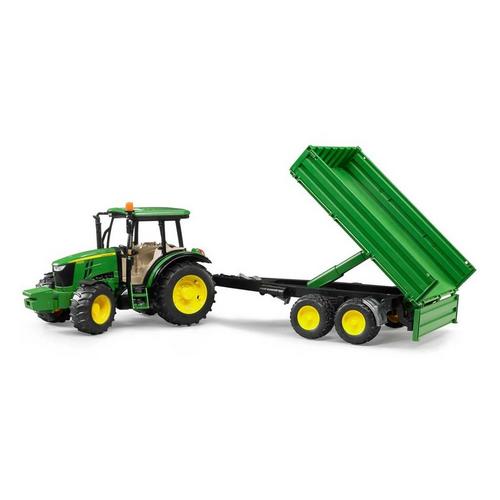 Bruder Toys John Deere 5115 M with Tipping Trailer - Primary Image