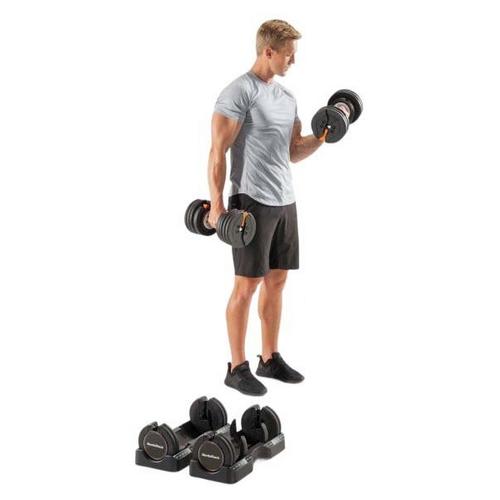 NordicTrack 55lb Select-a-Weight Pair Dumbbells - Primary Image