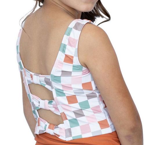 Toddler Girls' Janela Bay Triple Bow Back Swim Tankini - Primary Image