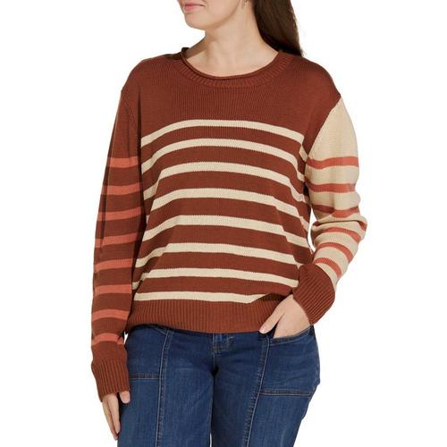 Women's SUNDAY EDITION Stripe Pullover Sweater - Primary Image