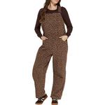 Women's SUNDAY EDITION Animal Print Overalls - Thumbnail 1 of 3