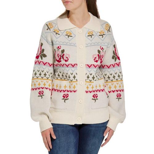 Women's SUNDAY EDITION Pattern Front Cardigan - Primary Image