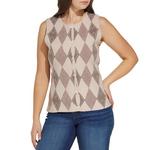 Women's SUNDAY EDITION Argyle Sleeveless Sweater Vest - Thumbnail 1 of 3