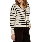 Women's SUNDAY EDITION Stripe Button Front V-Neck Cardigan - Thumbnail 2 of 3