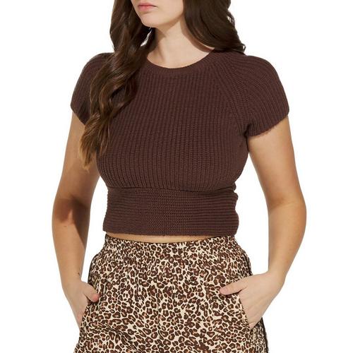 Women's Le Lis Back Tie Knit Crop - Primary Image