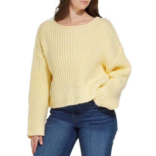 Women's Le Lis Round Neck Rib Knit Pullover Sweater - Primary Image
