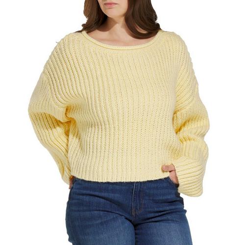 Women's Le Lis Round Neck Rib Knit Pullover Sweater - Primary Image