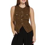 Women's Le Lis Leopard Vest Tank Top - Thumbnail 1 of 3