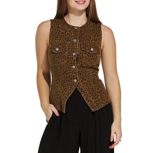 Women's Le Lis Leopard Vest Tank Top - Primary Image