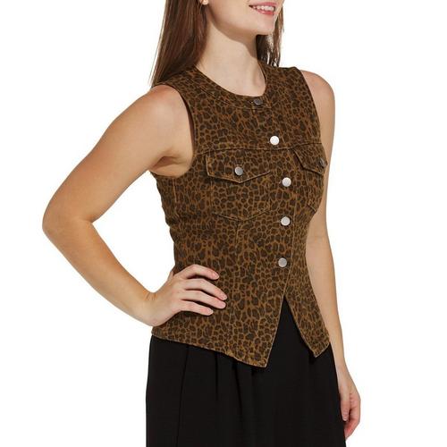 Women's Le Lis Leopard Vest Tank Top - Primary Image