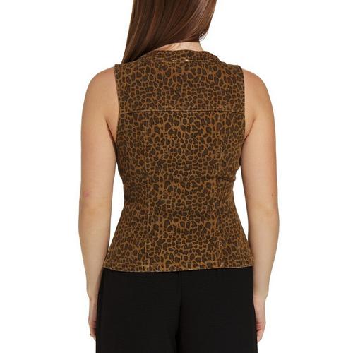 Women's Le Lis Leopard Vest Tank Top - Primary Image