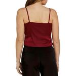 Women's SUNDAY EDITION Twist Front Satin Tank Top - Thumbnail 3 of 3