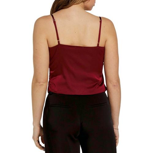 Women's SUNDAY EDITION Twist Front Satin Tank Top - Primary Image