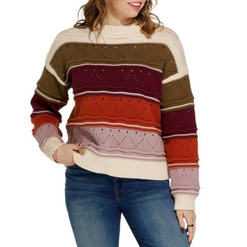 Women's SUNDAY EDITION Colorblock Pullover Sweater - Primary Image