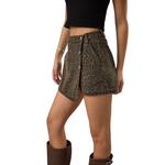 Women's Le Lis Animal Print Denim Wrap Skort - Thumbnail 2 of 8