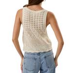 Women's Le Lis Crochet Knit Vest Tank Top - Thumbnail 2 of 4