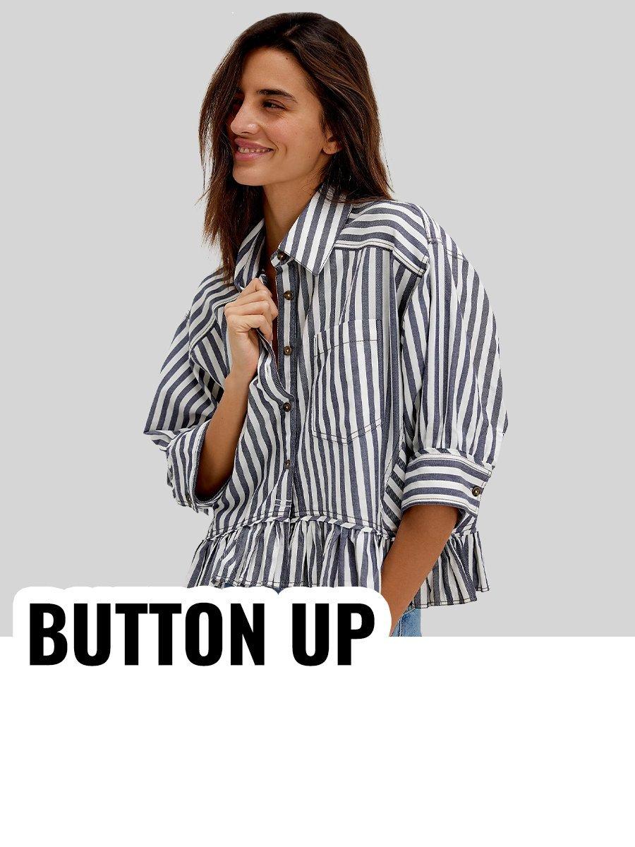 Shop women button shirts