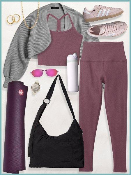 Collage of workout outfits #1